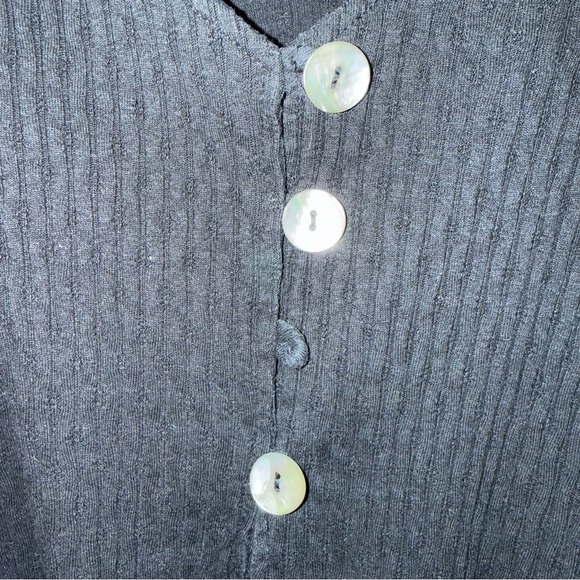 Rabbit Rabbit Rabbit Black Button Down Shirt - Picture 3 of 5